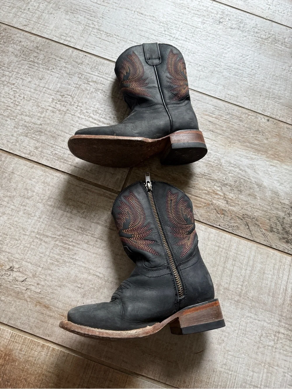 Jinetes Brown Leather Kids’ Boots Size 11